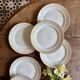 Set of 10 antique dessert plates - Auteuil from Lunéville