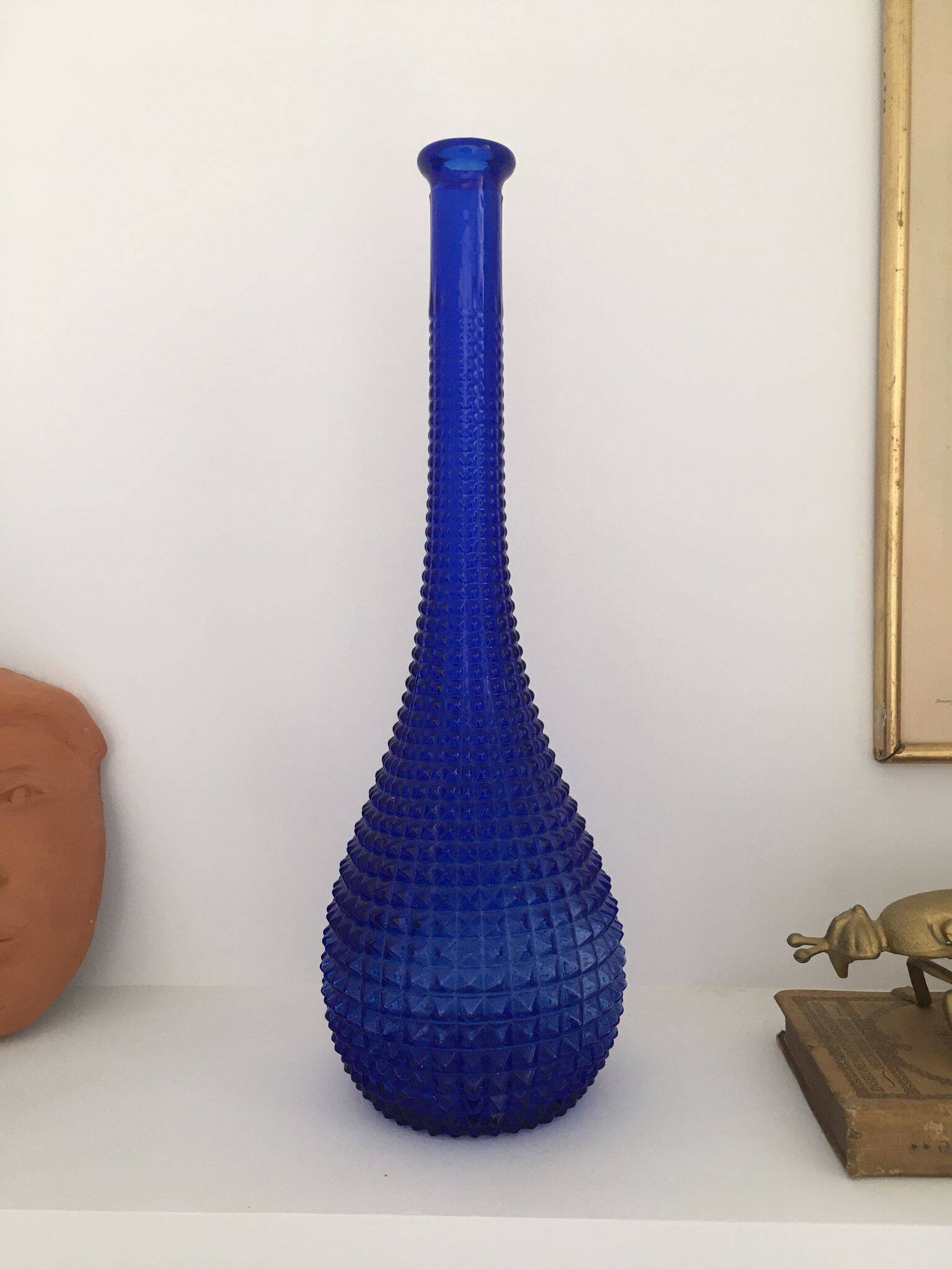 Cobalt blue carafe