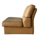 Chauffeuse en cuir vintage