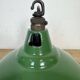 Industrial British Green Enamel Factory Pendant Lamp from Maxlume, 1960s