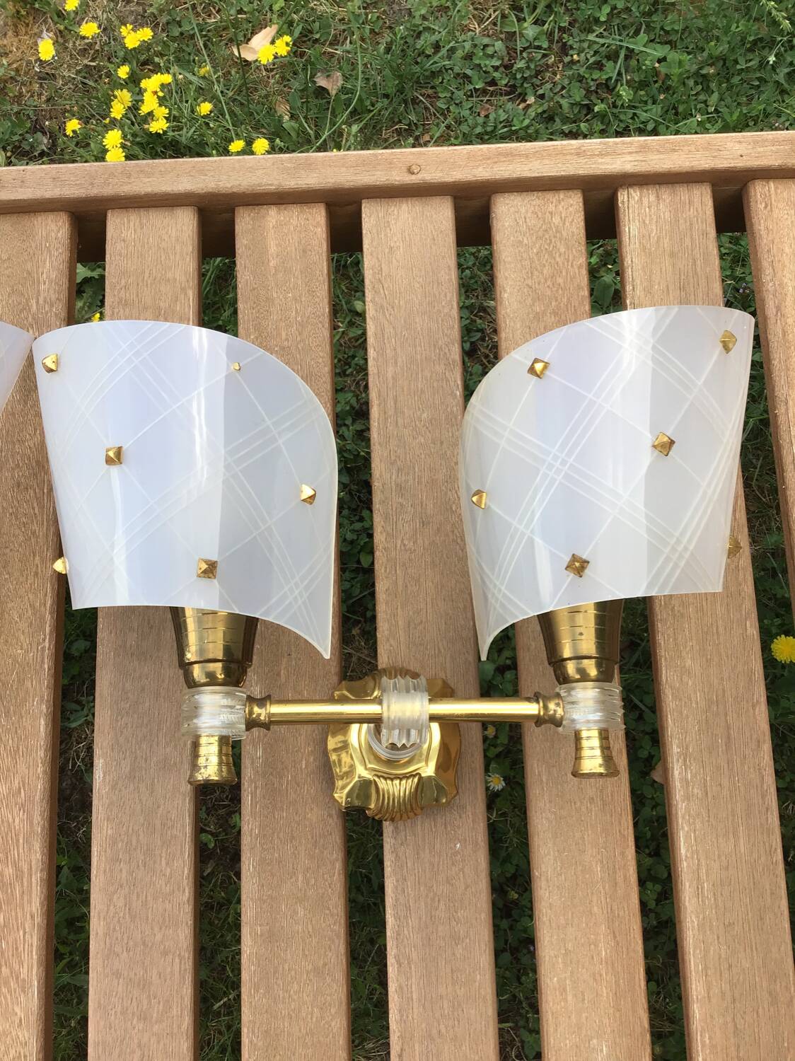 Pair of vintage wall lights
