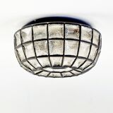 Mid-Century Glass Flush Mount from Limburg, Germany, 1960s