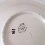 Large round ceramic serving platter from Lunéville, Chantal pattern