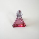 Triangular glass carafe, 1970s, manufactured in Czechoslovakia