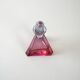Triangular glass carafe, 1970s, manufactured in Czechoslovakia