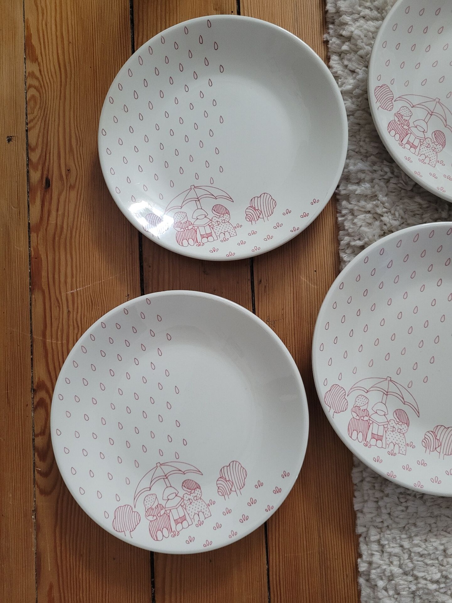 Lot de 6 assiettes à dessert Sarreguemines