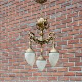 Lustre en laiton du milieu du XXe siècle, Europe occidentale