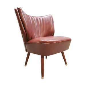 fauteuil vintage cocktail - rouge