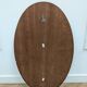 Miroir ovale scandinave en teck – années 60