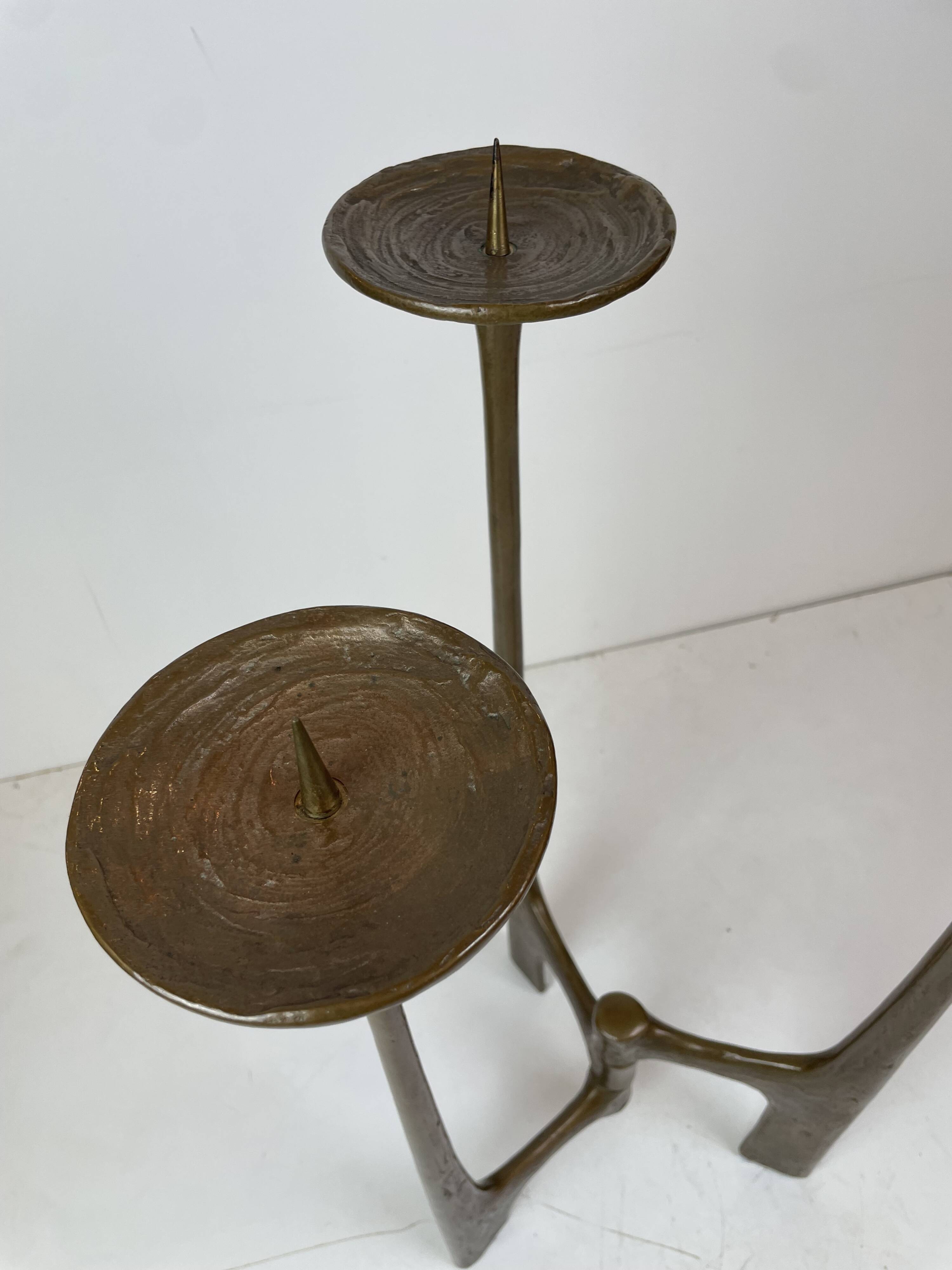 Brutalist Floor Candle Holder by Michael Harjes, Germany, 1960