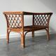 Table basse en rotin – années 1960/70