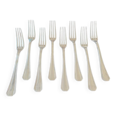 Christofle - Série de 8 fourchettes de table modèle Boréal en métal argenté