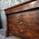 Antique French walnut commode, early 19th century (1800–1830), 4 drawers.