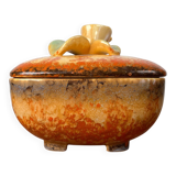 German Art Deco ceramic bowl with lid from Carstens Pottery.