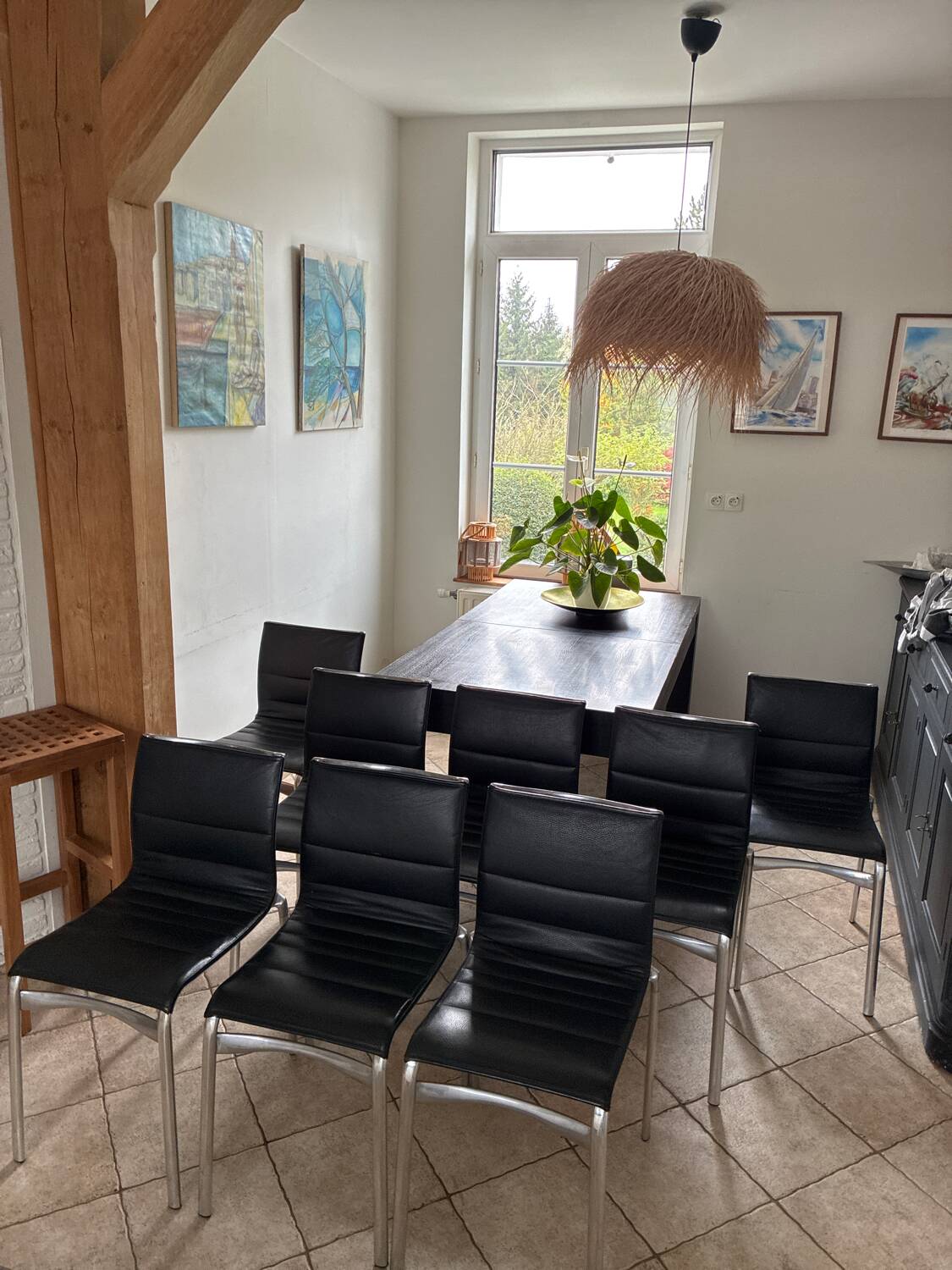 8 Alias black chairs