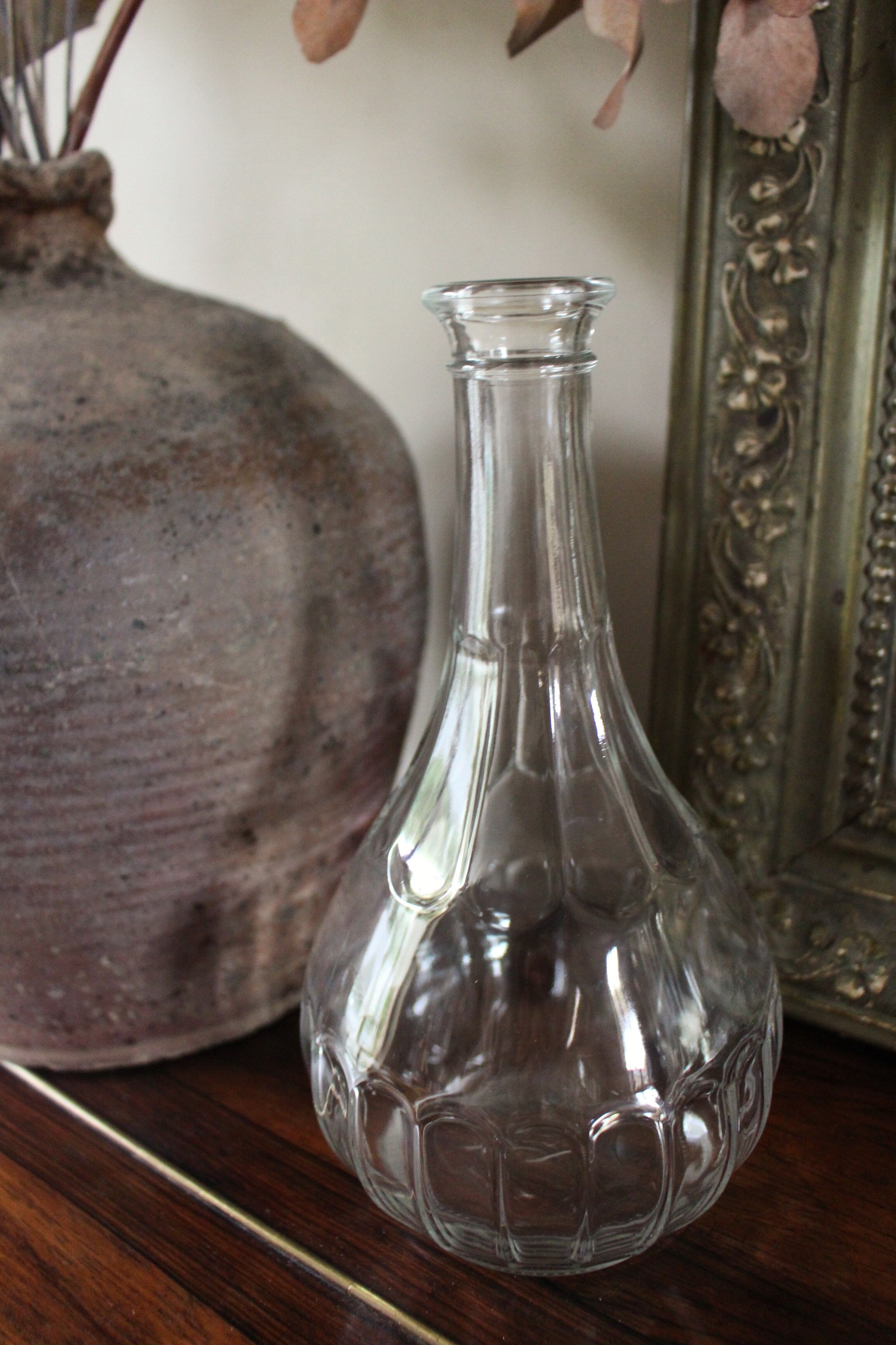 Vase soliflore transparent glass