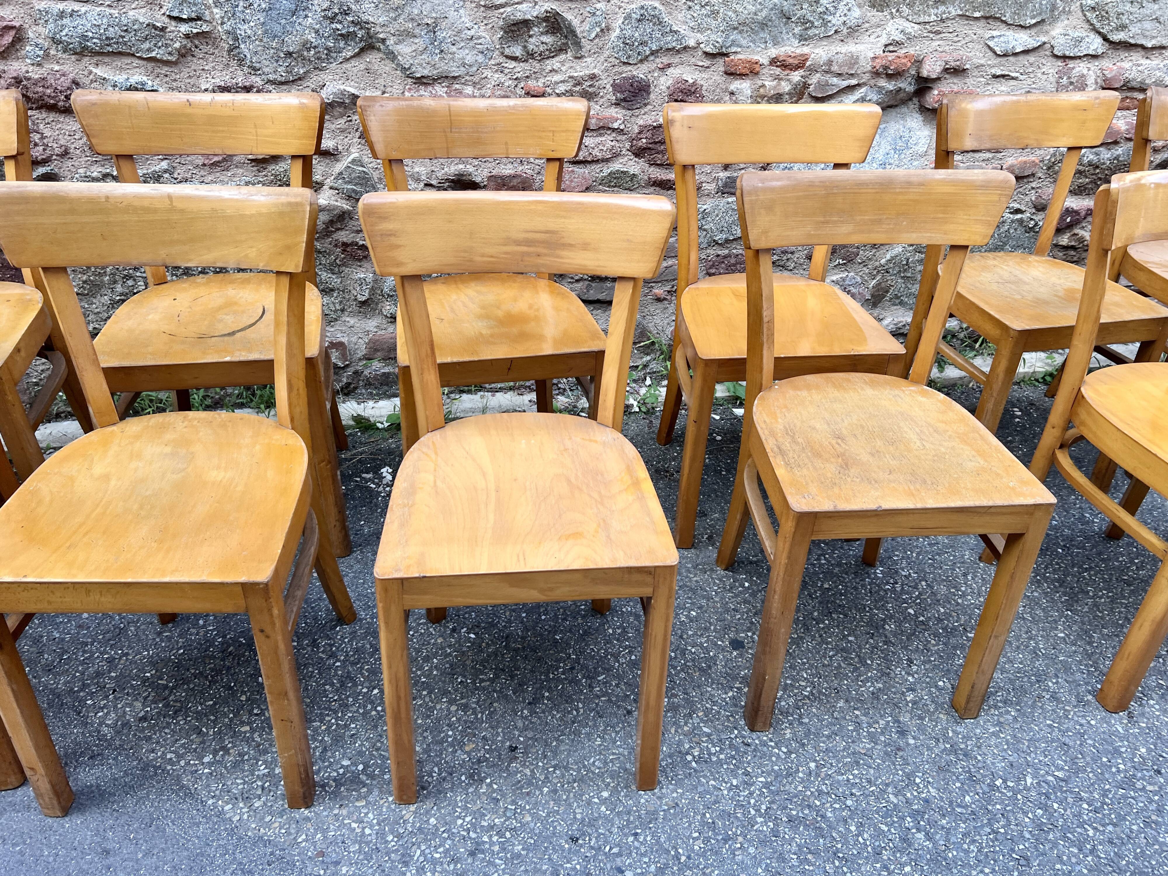 Fischel Thonet Baumann style bistro chair series