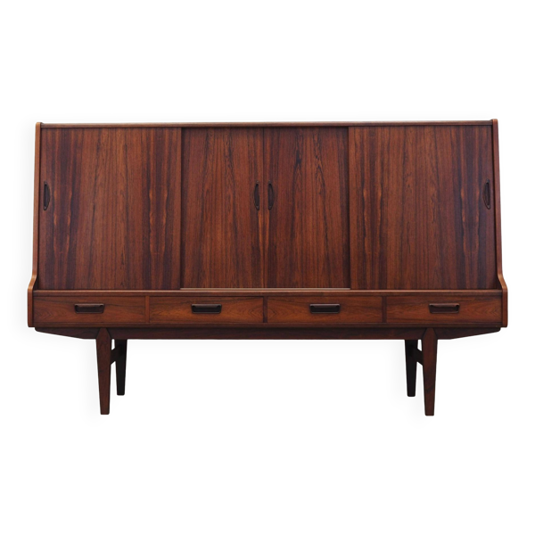 Buffet haut en palissandre, design danois, années 1960, production : Danemark