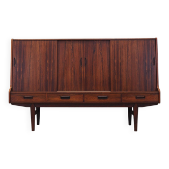 Buffet haut en palissandre, design danois, années 1960, production : Danemark