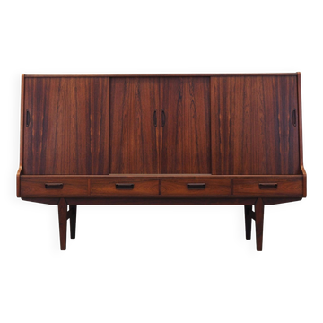 Buffet haut en palissandre, design danois, années 1960, production : Danemark