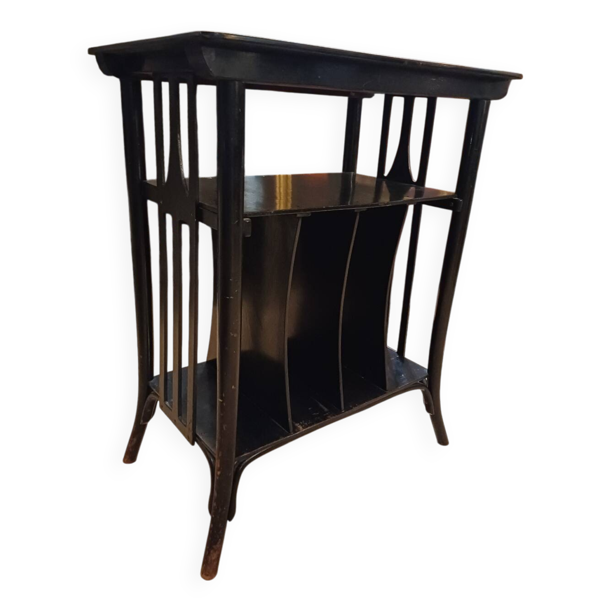 J.&J. Kohn - Koloman Moser - Table - No. 1074 - Beech - Matte Black. 1905