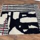 Unique natural wool Moroccan rug 3x2 m