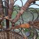 Armchair emmanuelle wicker vintage rattan
