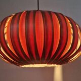 Large Rare Midcentury Veneer Pendant ULUV, 1960s