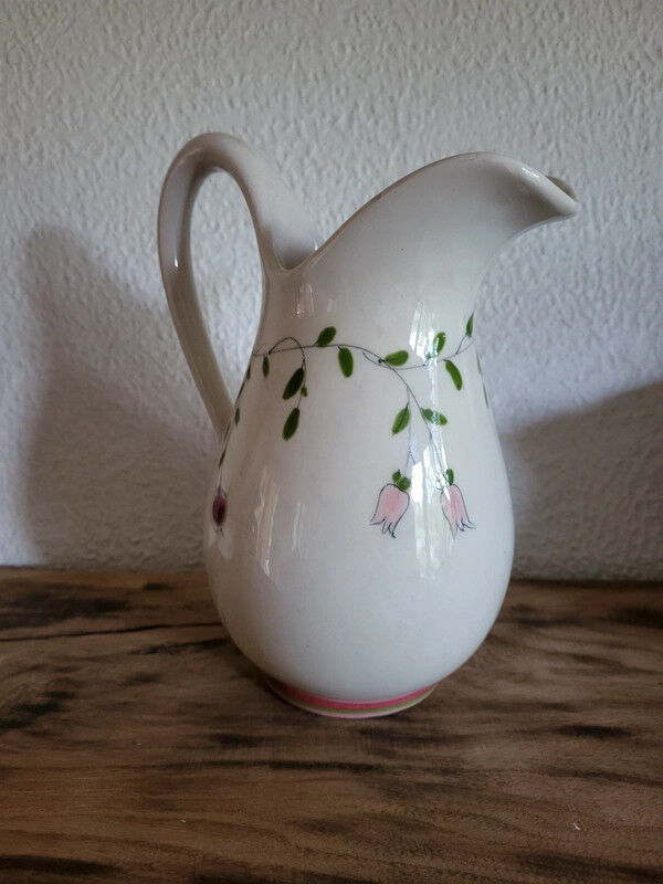 Set of 4 vintage earthenware pieces for bathroom