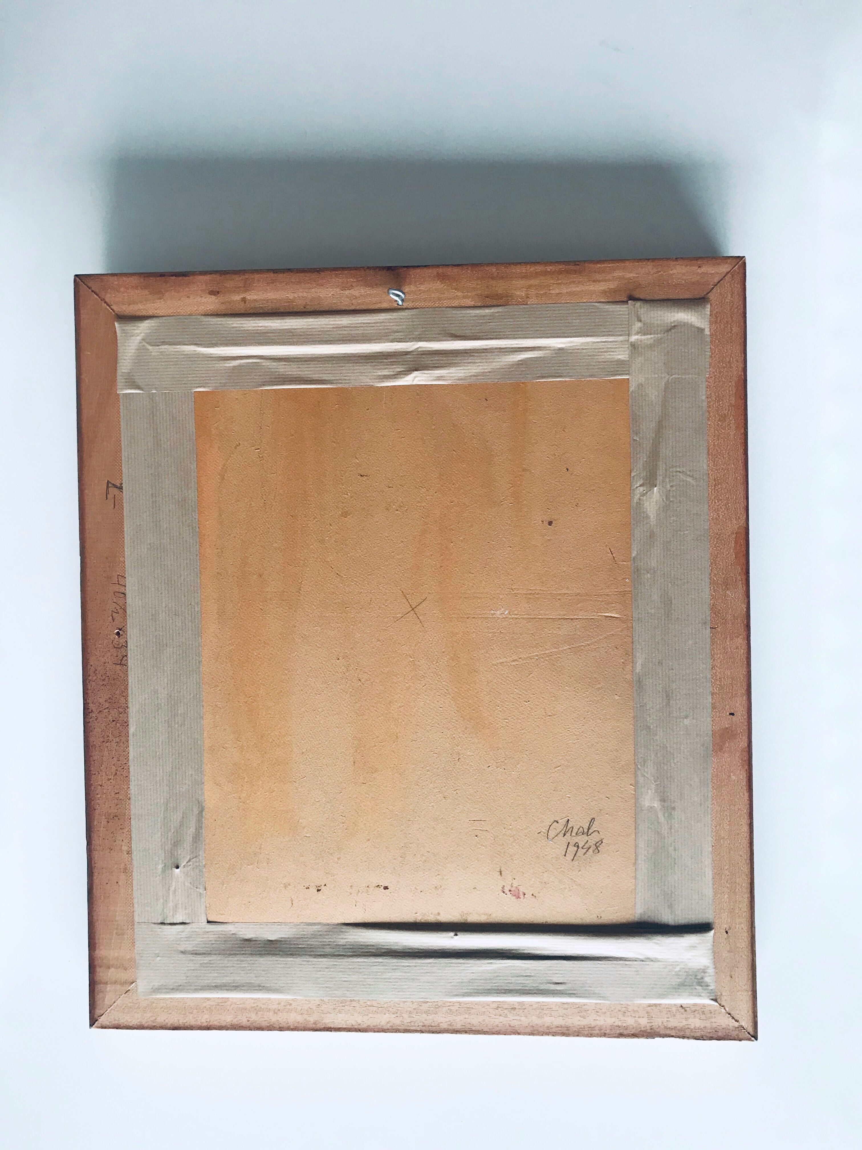 Old painting signed bouquet