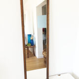 Gilded mirror in old wood - 116x35cm