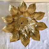 Ceiling lamp flower golden leaves