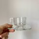 1 Joe Colombo “Arno” Coffee Cup & Saucer – Vintage Italian Modern Glass