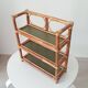 Vintage wall shelf in bamboo and rattan 70s/80s