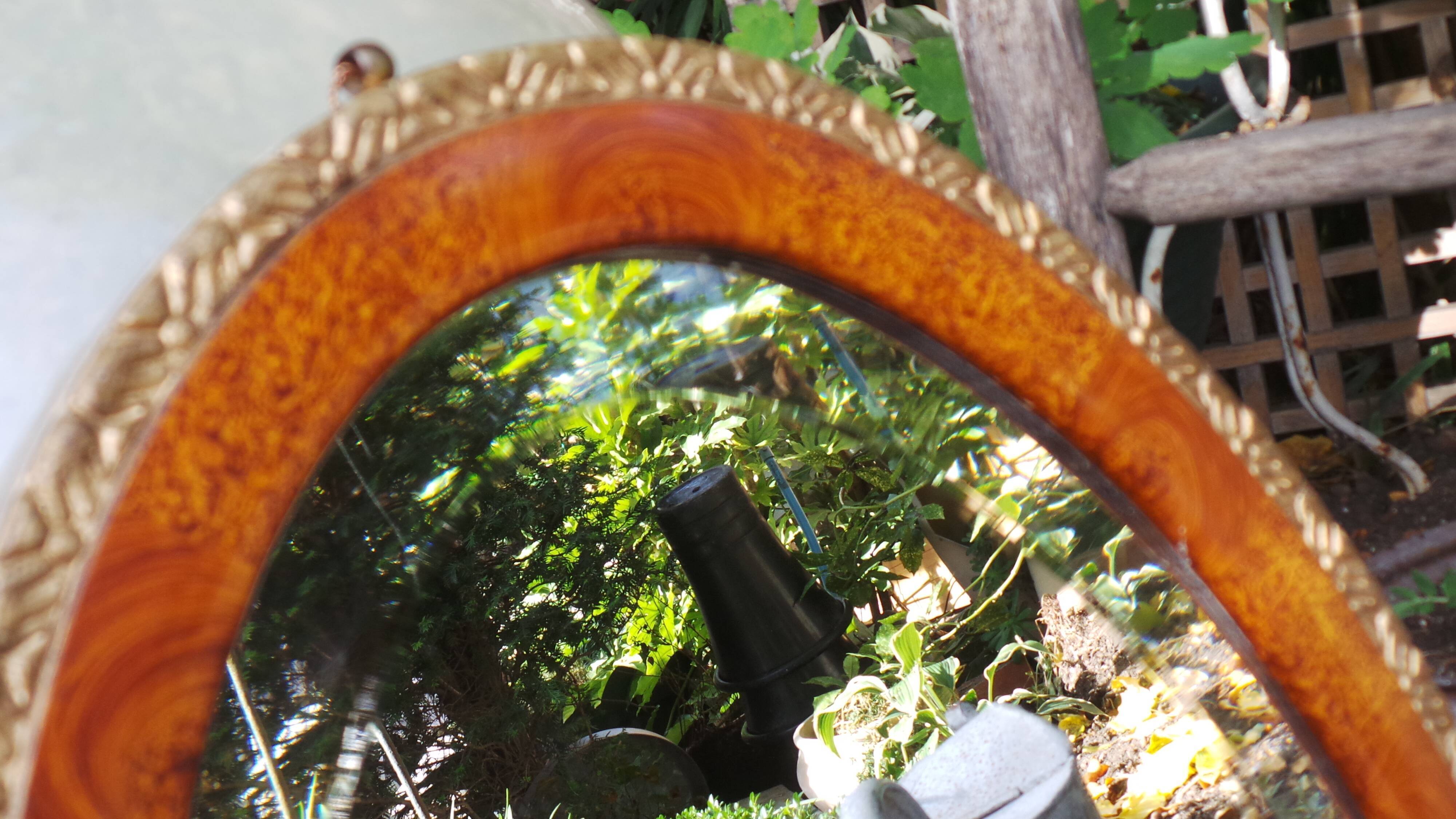 Mirror oval art deco 40 x 67cm