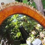 Miroir ovale art déco 40x67cm