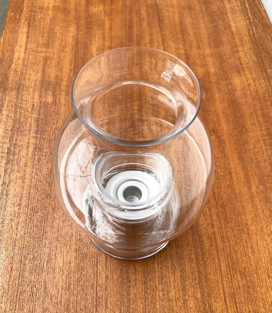 Grand porte-bougie Apollo en verre finlandais vintage par Nanny Still pour Riihimäen Lasi, années 1970