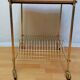 Vintage service range vinyls in teak France 1960