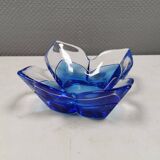 Lotus Glass bowl in mouth-blown glass from Swedish Orrefors 1988.