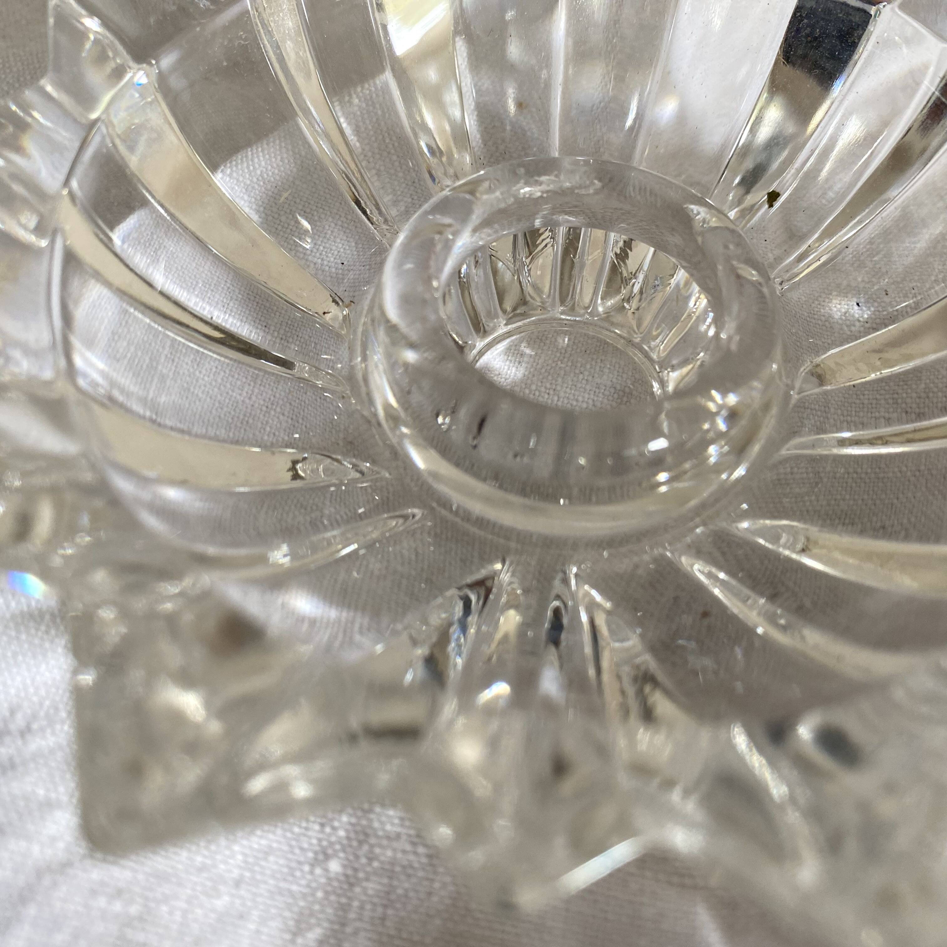 Arques crystal candlesticks