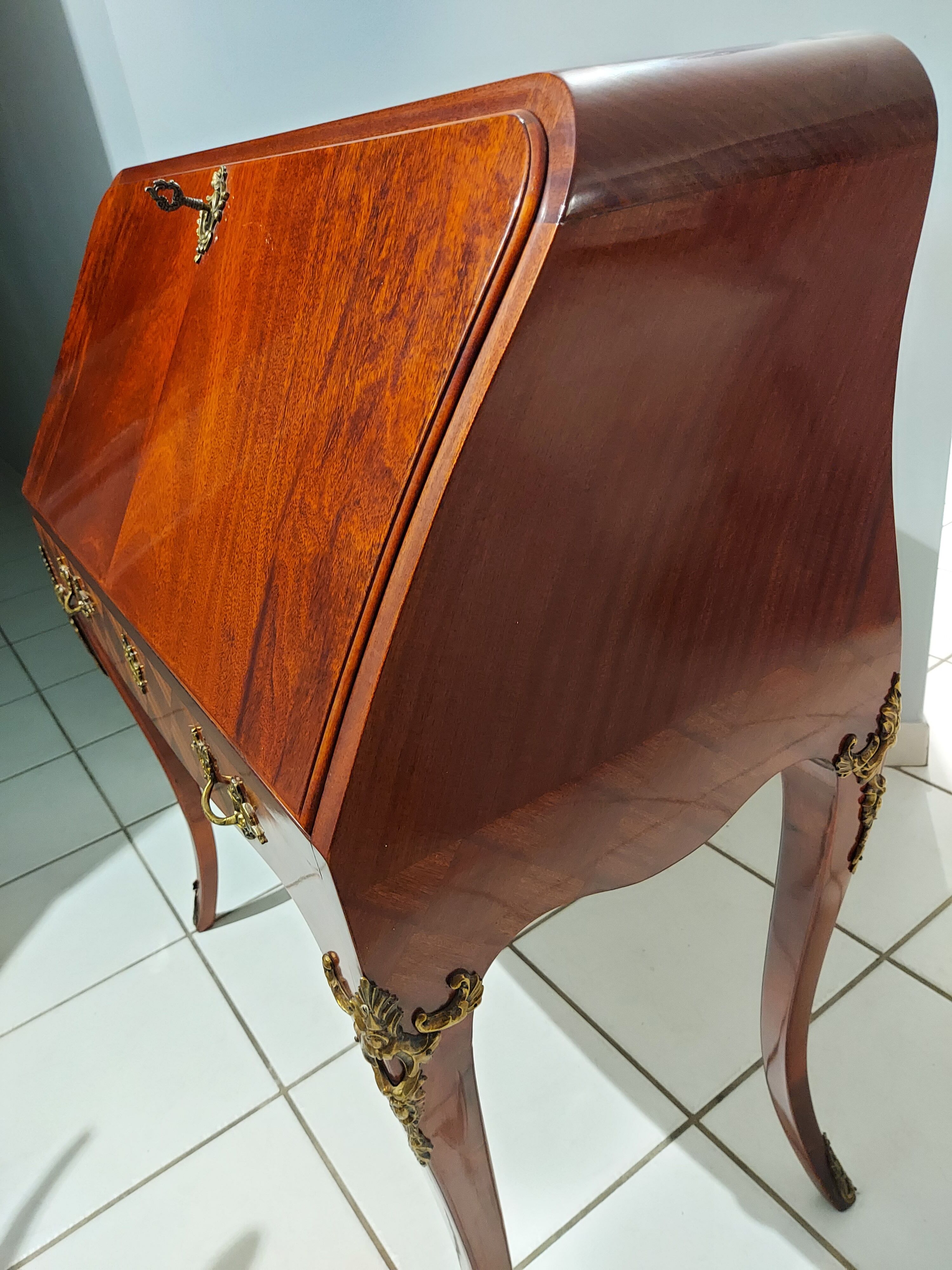 Louis XV style donkey slope desk