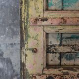 Indian door 2 leaves multicolor with closure