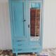 Alysée, Wardrobe/closet, with compass feet, oil blue
