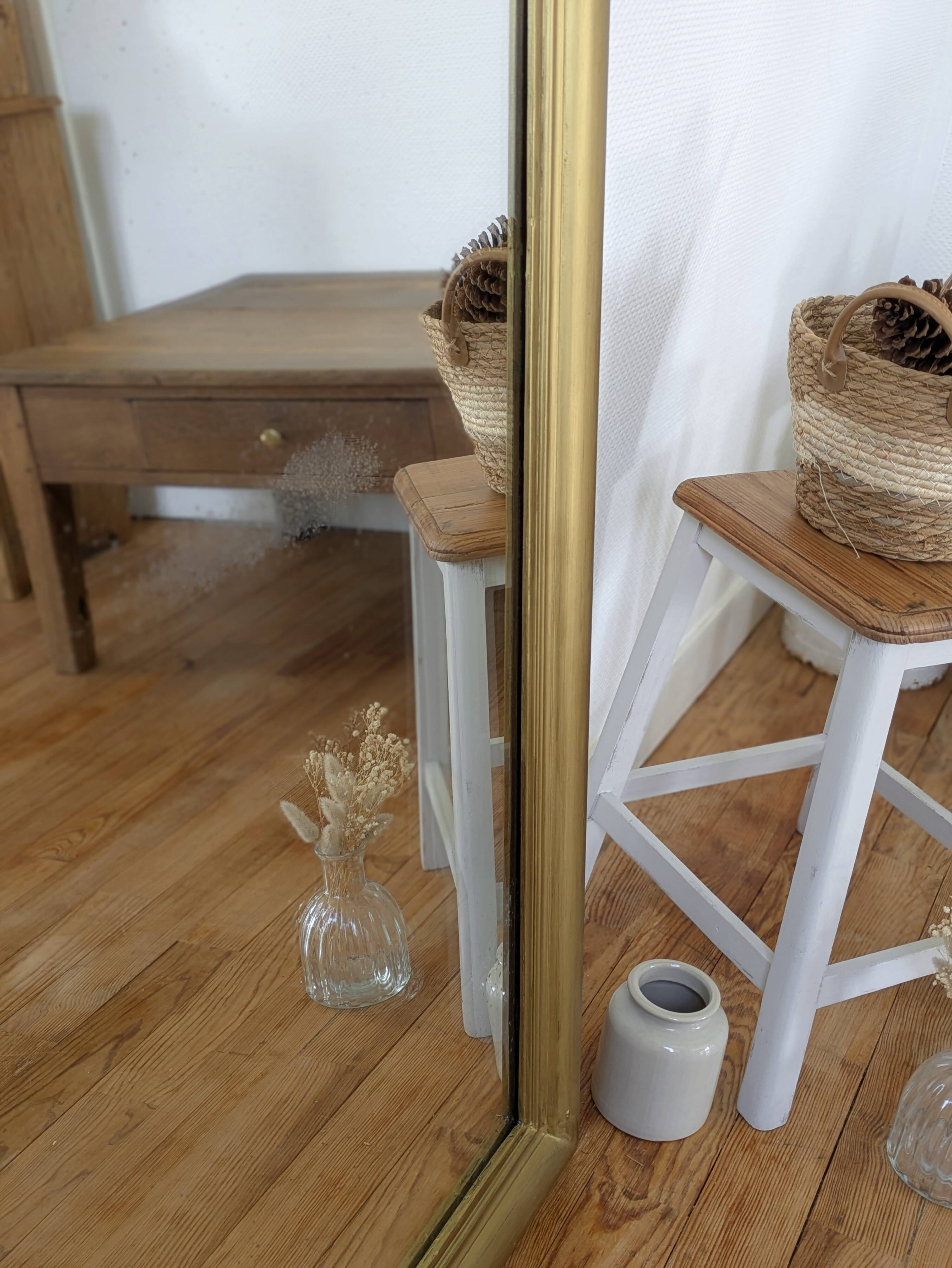 Antique Louis Philippe mirror from the 19th century, restored.