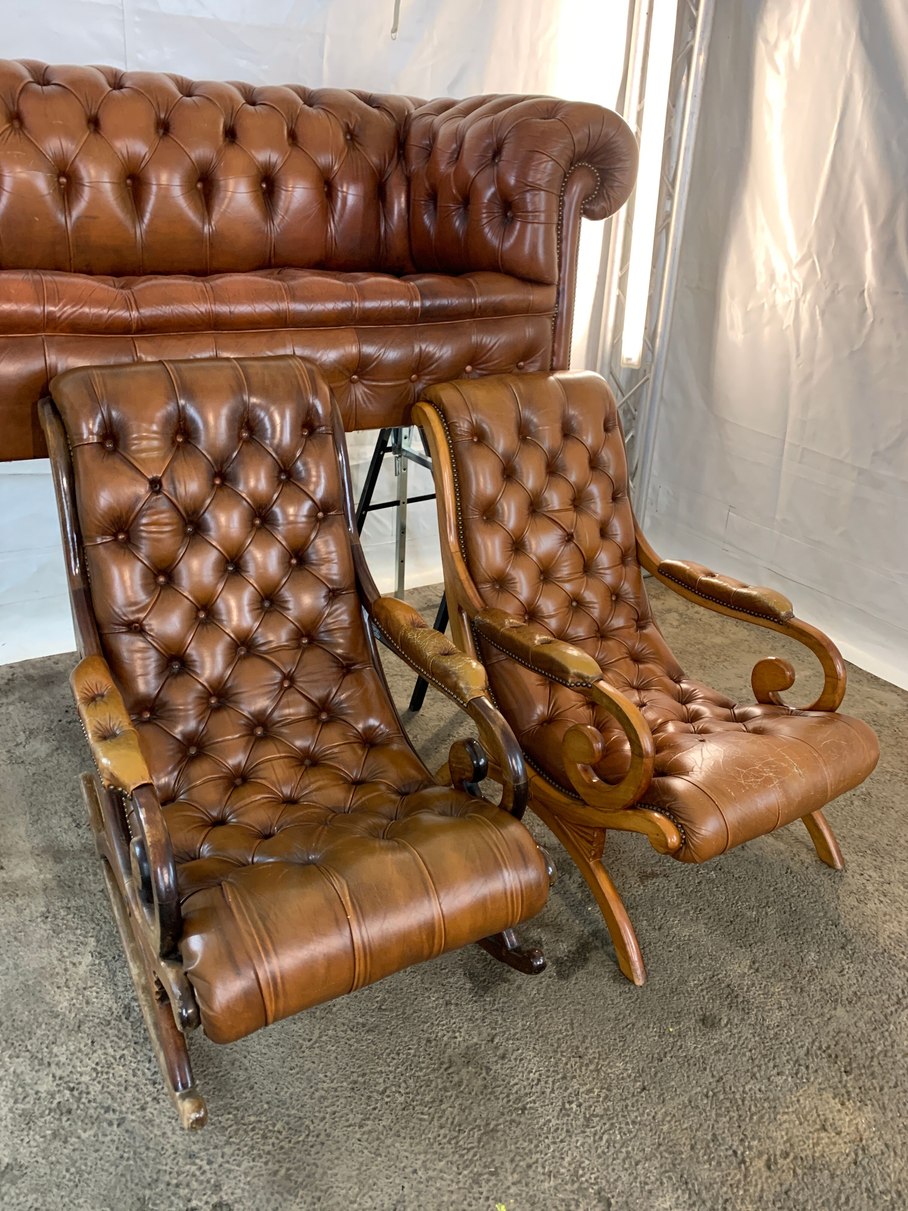 Rocking chair style chesterfield