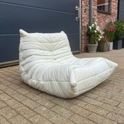 100% authentic Ligne Roset Togo 1-seater light beige leather '87