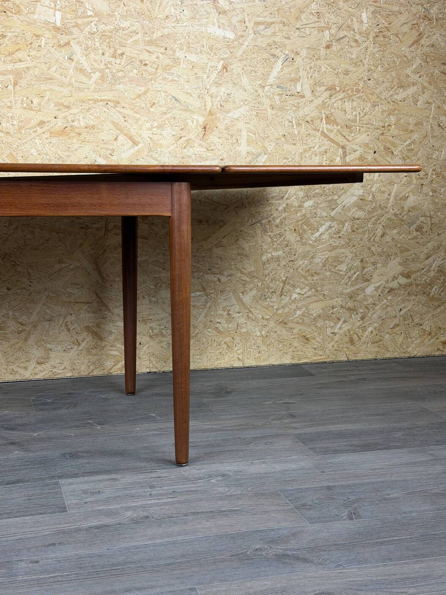 1960s 1970s Teak Extendable Dining Table Made in Denmark Danish Design