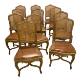 Chairs in beech Louis XV style