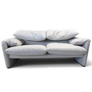 Cassina Maralunga 2-Seater Sofa by Vico Magistretti in Grey