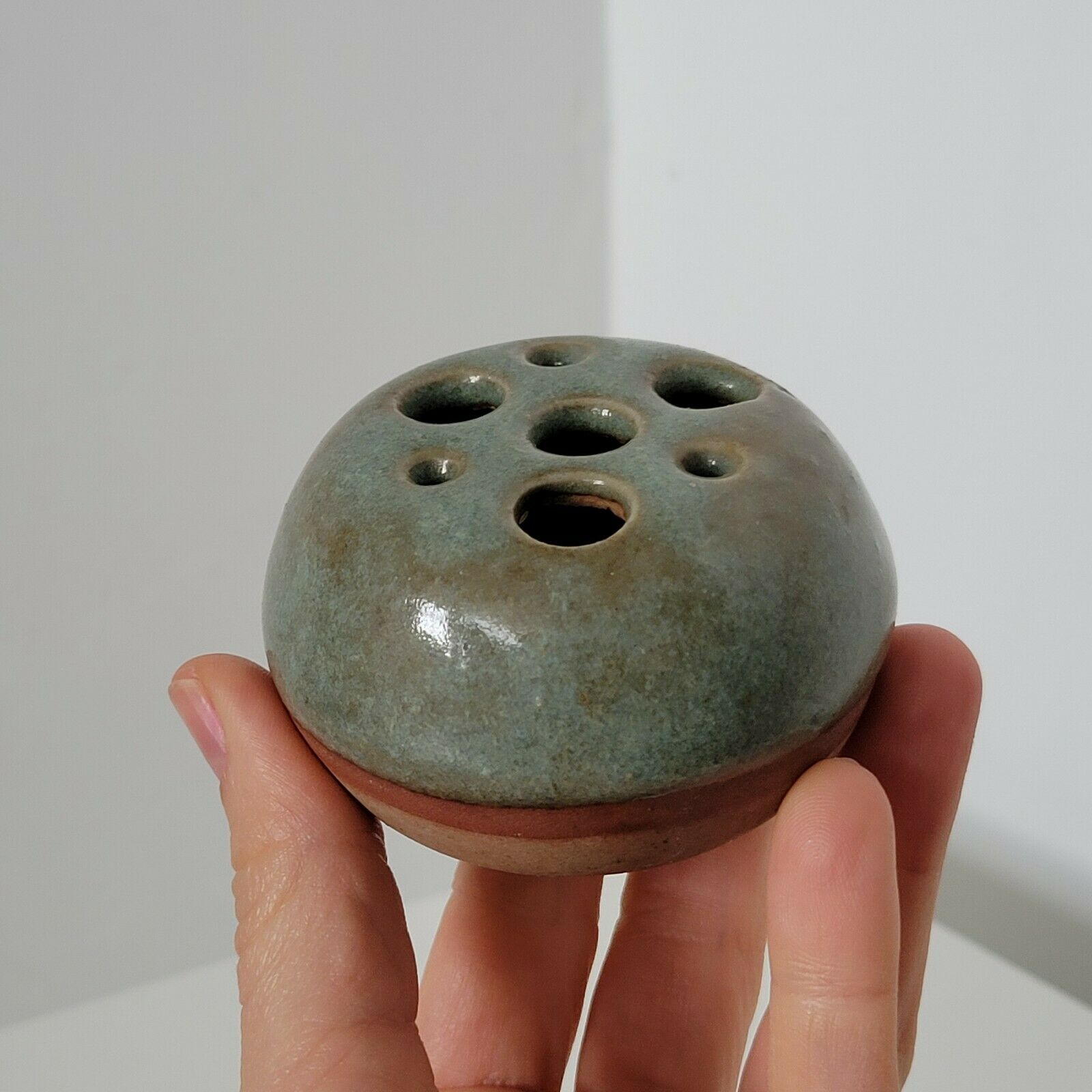 Pique fleur céramique grès signed